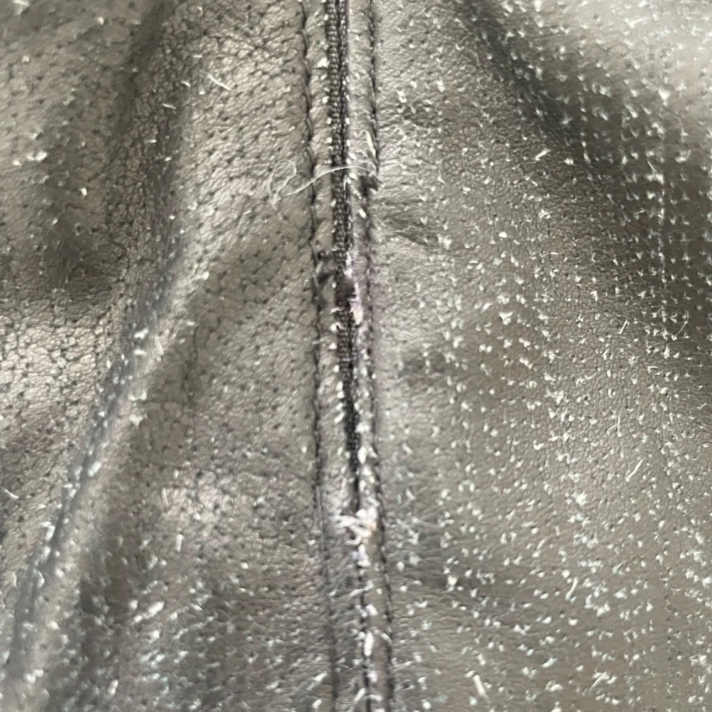 Chanel vintage leather mini skirt
